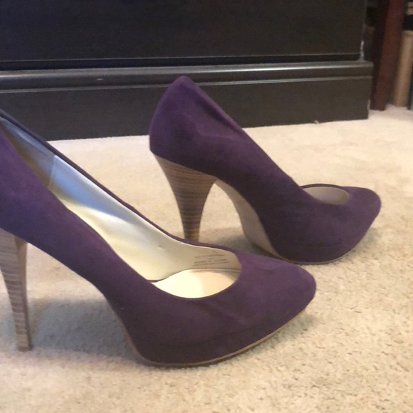 zara purple heels